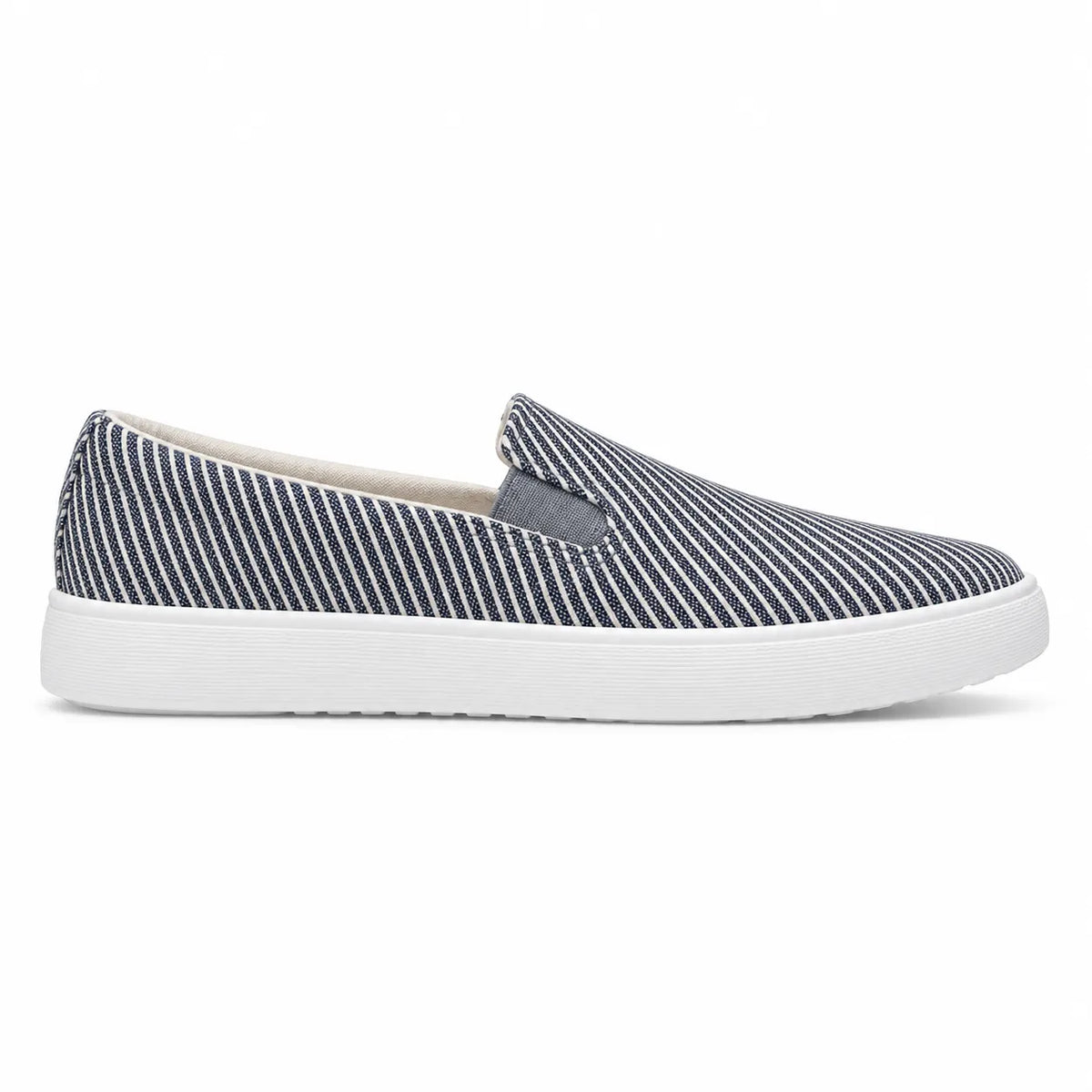 Canvas Cruiser Slip On - Deep Navy Stripes