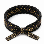 10Pcs-Midnight Gold Fleck Braided Accessory Band
