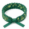 10-Pcs Emerald Forest Gilded Leaf Braided Accessory Band