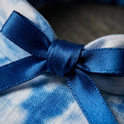 10Pcs-Oceanic Blue Braided Fabric Headband