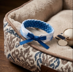 10Pcs-Oceanic Blue Braided Fabric Headband