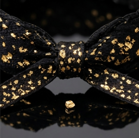 10Pcs-Midnight Gold Fleck Braided Accessory Band
