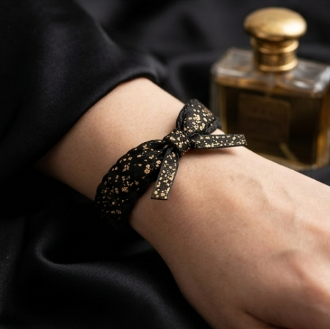 10Pcs-Midnight Gold Fleck Braided Accessory Band