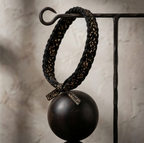 10Pcs-Midnight Gold Fleck Braided Accessory Band