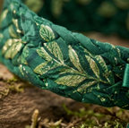 10-Pcs Emerald Forest Gilded Leaf Braided Accessory Band