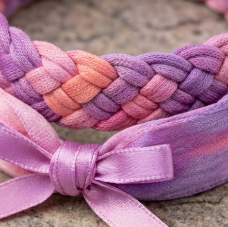 Pastel Twilight Gradient Braided Accessory Band