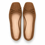 The Ballet Steps - Chestnut Wide-Toe Suede